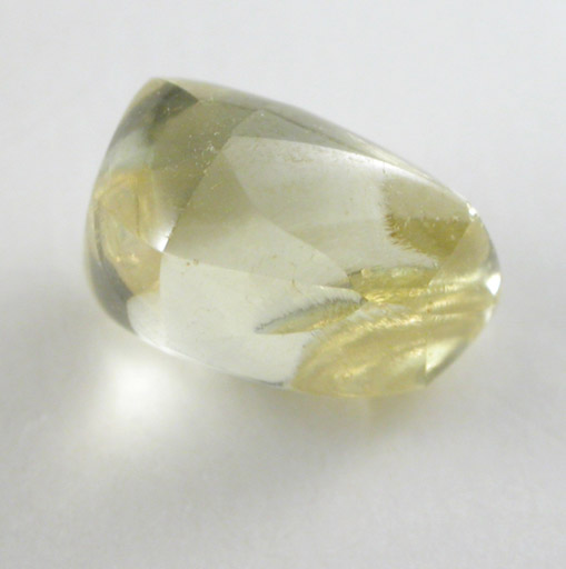 Diamond (1.04 carat gem-grade fancy yellow complex crystal) from Koffiefontein Mine, Free State (formerly Orange Free State), South Africa
