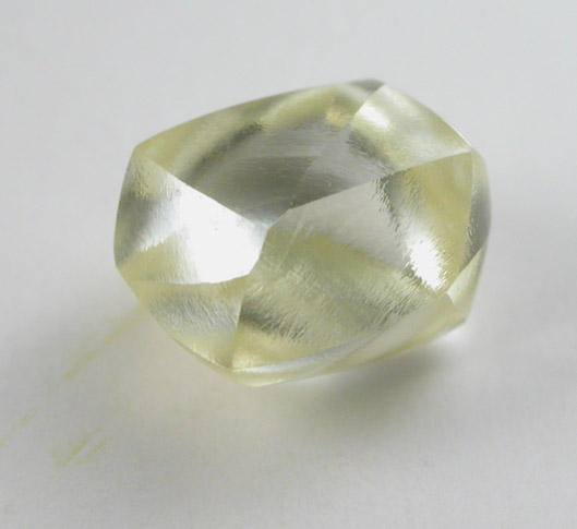 Diamond (1.17 carat gem-grade fancy yellow complex crystal) from Koffiefontein Mine, Free State (formerly Orange Free State), South Africa