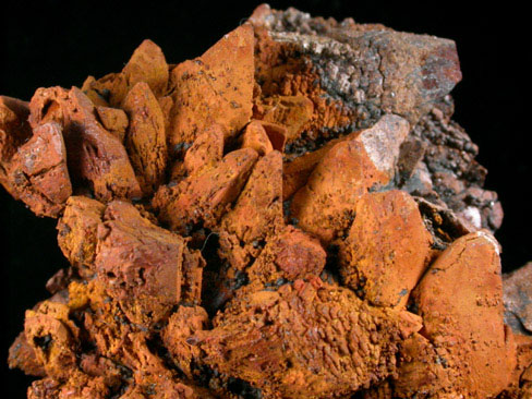 Limonite pseudomorphs after Calcite from Silver Hill Mine, Pima County, Arizona