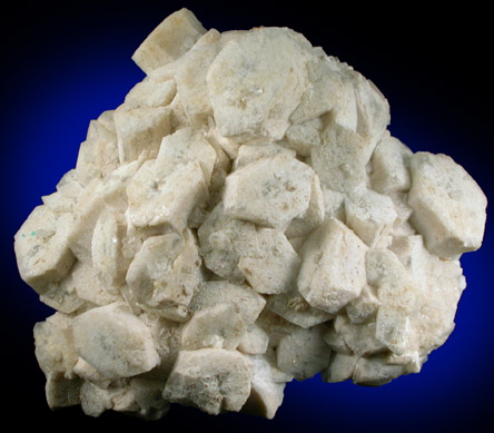 Strontianite pseudomorphs after Celestine from Stoneco Quarry, Lime City, Wood County, Ohio