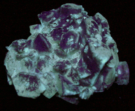 Strontianite pseudomorphs after Celestine from Stoneco Quarry, Lime City, Wood County, Ohio