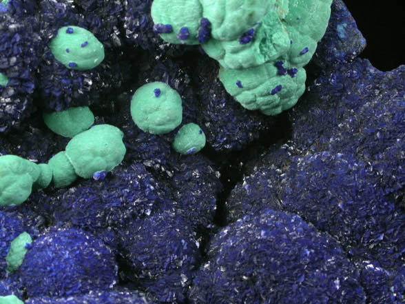 Azurite with Malachite from Bisbee, Warren District, Cochise County, Arizona