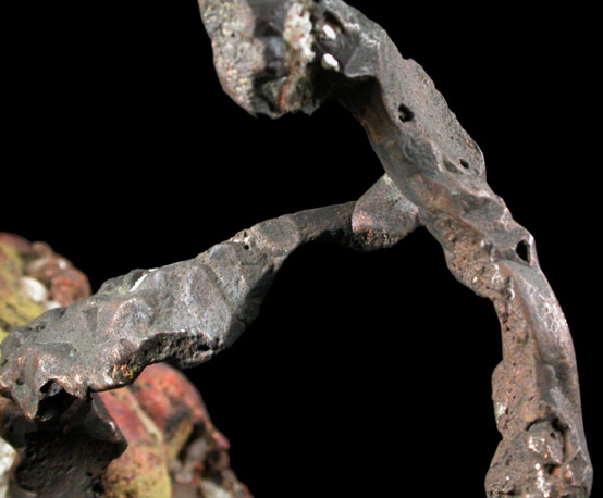 Copper with Calcite, Stilbite and Epidote from Keweenaw Peninsula Copper District, Michigan