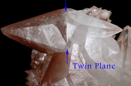 Calcite (C-axis twins) from Tongguangshan Iron Mine, Daye County, China