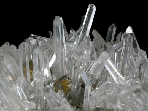 Quartz with Chalcopyrite from Huaron District, Cerro de Pasco Province, Pasco Department, Peru