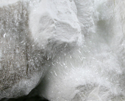 Hydrozincite from Yellow Pine Mine, 900' Level, Goodsprings District, Clark County, Nevada