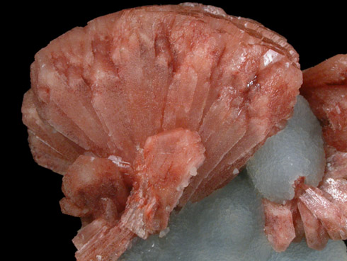 Stilbite-Ca on Quartz from Pune District, Maharashtra, India