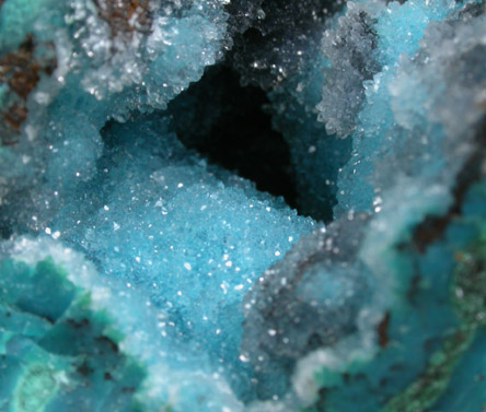 Chrysocolla with Quartz from Ray Mine, Mineral Creek District, Pinal County, Arizona