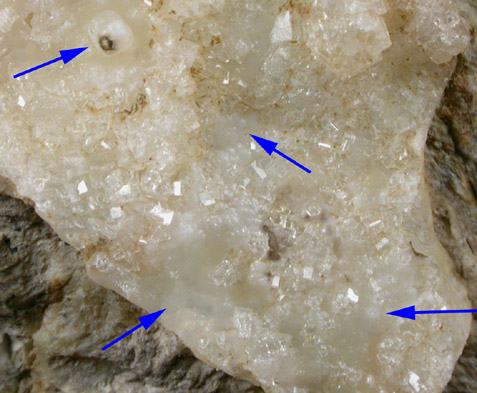 Melanophlogite from Mount Hamilton, Santa Clara County, California