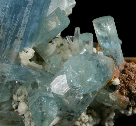 Beryl var. Aquamarine from Erongo Mountains, 20 km north of Usakos, Namibia