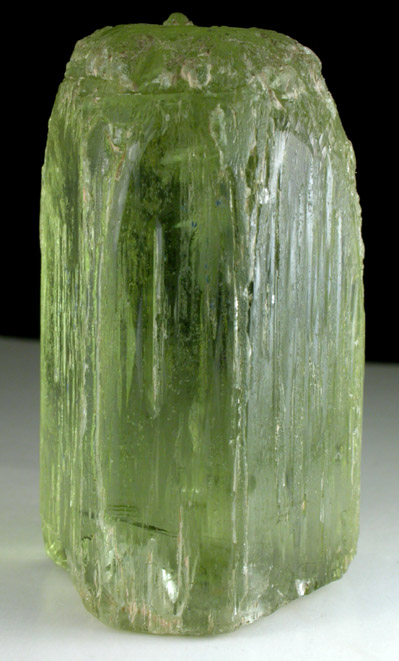 Beryl (unusual lime-green) from Minas Gerais, Brazil