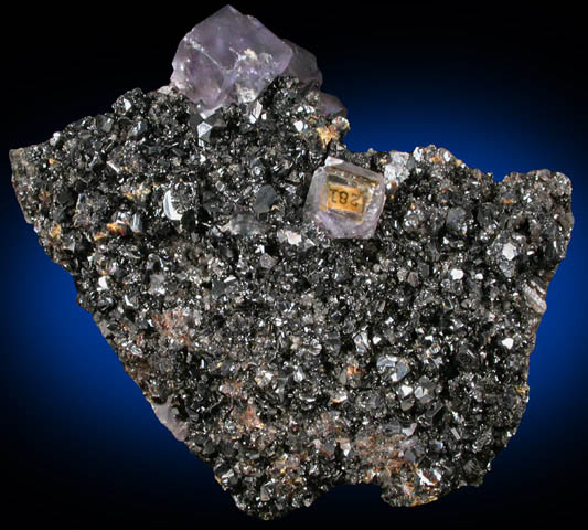 Fluorite and Calcite on Sphalerite from Rosiclare Sub-District, Hardin County, Illinois
