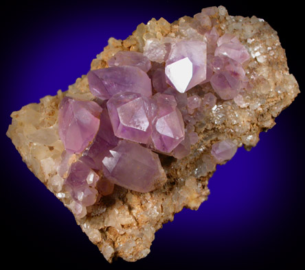 Quartz var. Amethyst from near Mount Ulla, southeast of Statesville, Iredell County, North Carolina