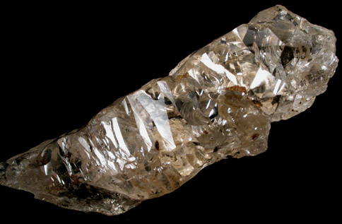 Quartz var. Smoky (etched) from Itamarandiba, Minas Gerais, Brazil