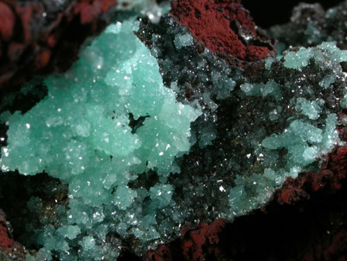 Adamite var. Cuprian Adamite with Calcite from Mapimi District, Durango, Mexico