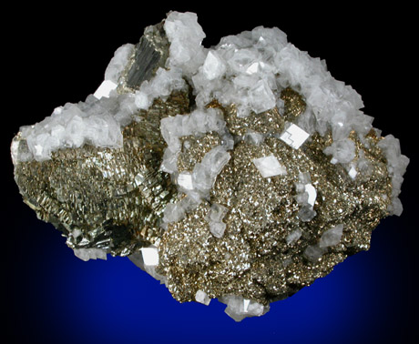 Arsenopyrite with Calcite from Panasqueira Mine, Barroca Grande, 21 km. west of Fundao, Castelo Branco, Portugal