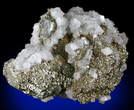 Arsenopyrite with Calcite from Panasqueira Mine, Barroca Grande, 21 km. west of Fundao, Castelo Branco, Portugal
