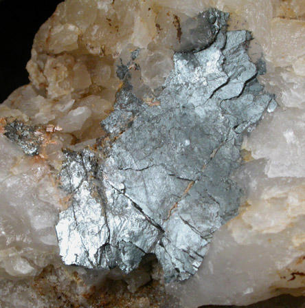 Ilmenite on Quartz from Chip Mine, Uwharrie National Forest, Montgomery County, North Carolina