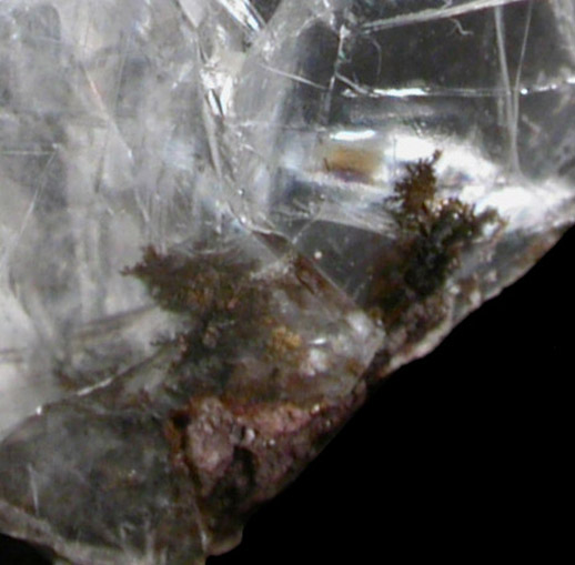Calcite (twinned crystals) with native Copper from West Cumberland Iron Mining District, Cumbria, England