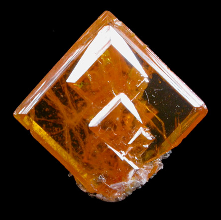 Wulfenite from Rowley Mine, 20 km northwest of Theba, Painted Rock Mountains, Maricopa County, Arizona