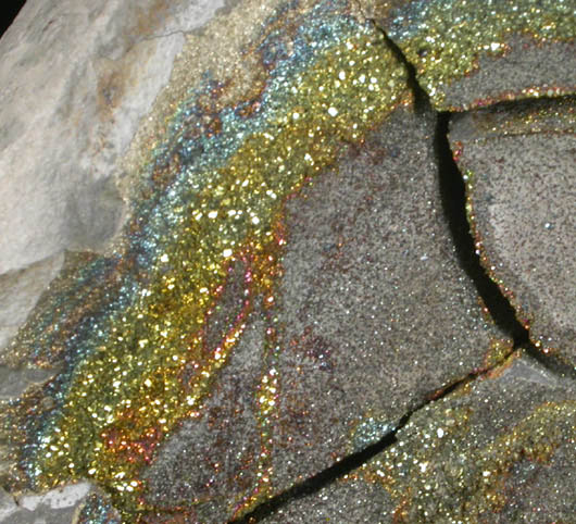 Pyrite var. Rainbow Pyrite from Volga River near Ulyanovsk, Ulyanovsk Oblast', Russia