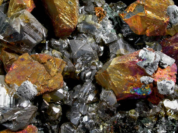 Chalcopyrite, Sphalerite, Galena, Clinochlore from Commodore Mine, Creede District, Mineral County, Colorado