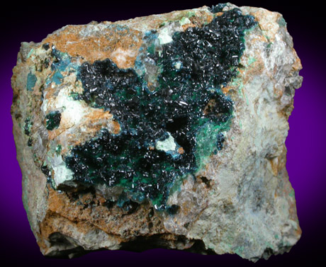 Clinoclase and Cornwallite from Majuba Hill, Pershing County, Nevada