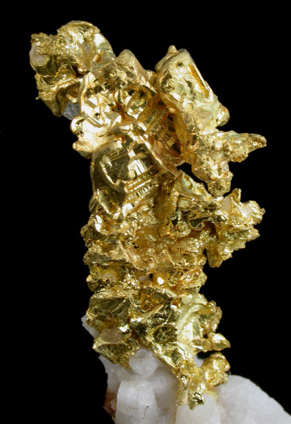 Gold in Quartz from Mockingbird Mine, Mariposa County, California