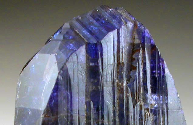 Tanzanite Crystal (Tanzanite = the blue gem variety of Zoisite) from Merelani Hills, western slope of Lelatama Mountains, Arusha Region, Tanzania (Type Locality for Tanzanite)