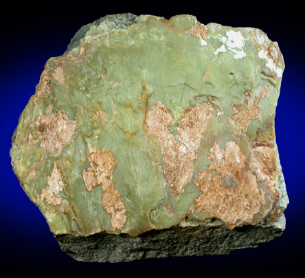 Coalingite on Serpentine from near Dallas Gem Mine, New Idria District, San Benito County, California (Type Locality for Coalingite)