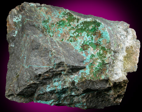 Mcguinnessite with Malachite from Red Mountain District, Mendocino County, California (Type Locality for Mcguinnessite)