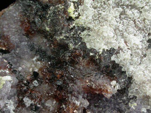 Paracoquimbite and Rhomboclase, Romerite, Coquimbite, Voltaite, Pyrite from Mina Alcaparrosa, Calama, El Loa Province, Chile (Type Locality for Paracoquimbite)