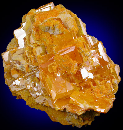 Wulfenite with Mimetite from Mammoth-St. Anthony Mine, Tiger, Mammoth District, Pinal County, Arizona