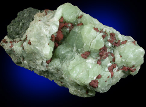 Copper and Prehnite from Keweenaw Peninsula Copper District, Michigan