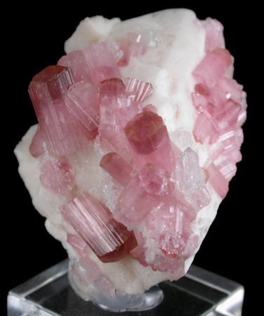 Elbaite var. Rubellite Tourmaline from Pyi-Gyi-Taung Mountain, near Let-Pan-Hla, Mandalay, Myanmar (Burma)