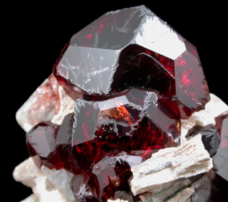 Almandine-Spessartine Garnet on Muscovite from Shengus, Gilgit-Skardu Road, Gilgit-Baltistan, Pakistan