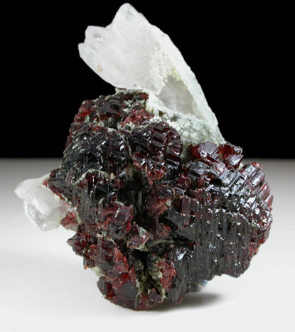 Spessartine Garnet on Quartz from Teston, Braldu Valley, Gilgit-Baltistan, Pakistan