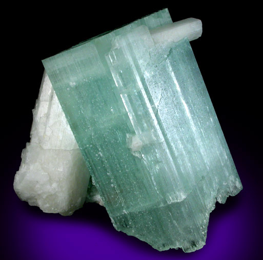 Beryl var. Aquamarine with Albite from Skardu District, Baltistan, Gilgit-Baltistan, Pakistan