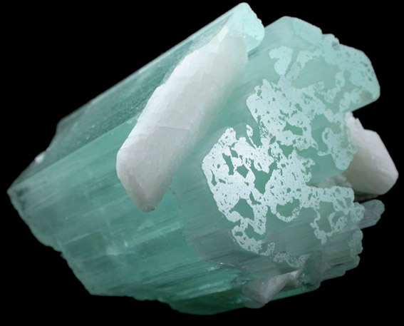 Beryl var. Aquamarine with Albite from Skardu District, Baltistan, Gilgit-Baltistan, Pakistan