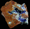 Azurite and Chrysocolla from Morenci Mine, Clifton District, Greenlee County, Arizona