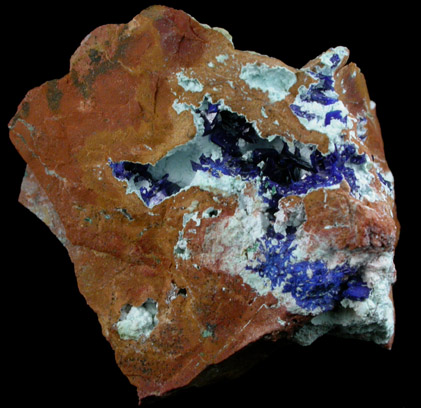 Azurite and Chrysocolla from Morenci Mine, Clifton District, Greenlee County, Arizona