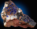 Azurite with Tenorite from Morenci Mine, Clifton District, Greenlee County, Arizona