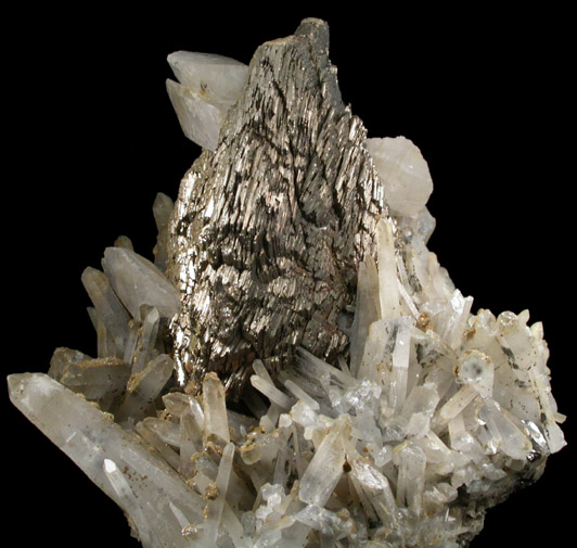Pyrrhotite with Calcite, Quartz, Siderite from Dalnegorsk, Primorskiy Kray, Russia