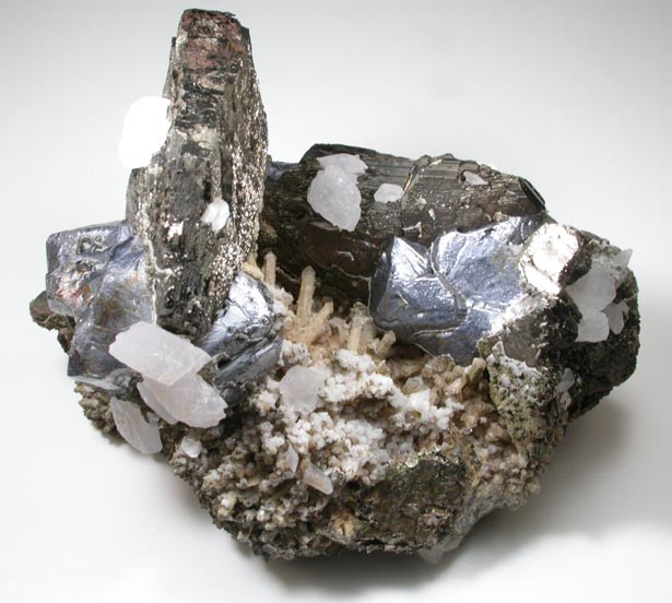 Pyrrhotite, Galena, Calcite, Quartz, Siderite from Dalnegorsk, Primorskiy Kray, Russia