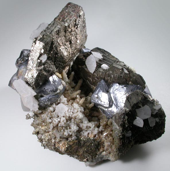 Pyrrhotite, Galena, Calcite, Quartz, Siderite from Dalnegorsk, Primorskiy Kray, Russia