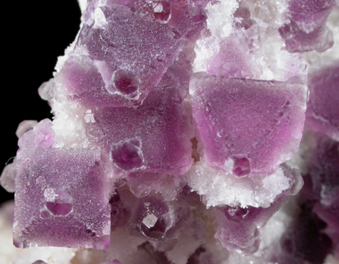 Fluorite in Quartz from Skinner Load, Oatman District, Silver Creek area, Mohave County, Arizona