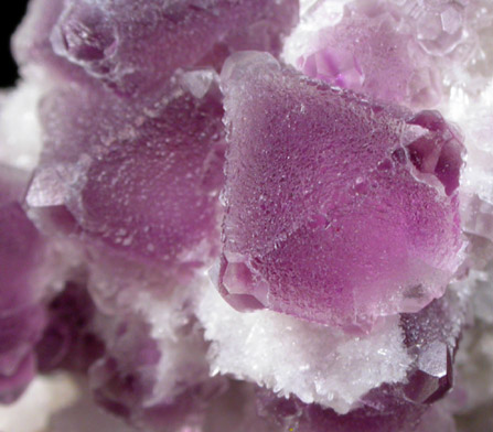 Fluorite in Quartz from Skinner Load, Oatman District, Silver Creek area, Mohave County, Arizona