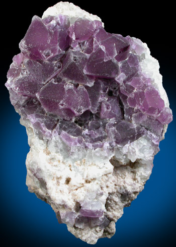 Fluorite in Quartz from Skinner Load, Oatman District, Silver Creek area, Mohave County, Arizona