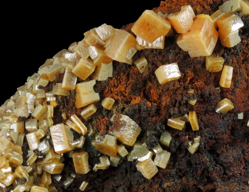 Wulfenite with minor Mimetite from Mina Ojuela, San Juan Poniente Vein, Level 6, Mapimi, Durango, Mexico