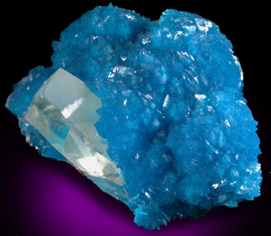 Cavansite with Calcite from Wagholi Quarry, Maharashtra, India